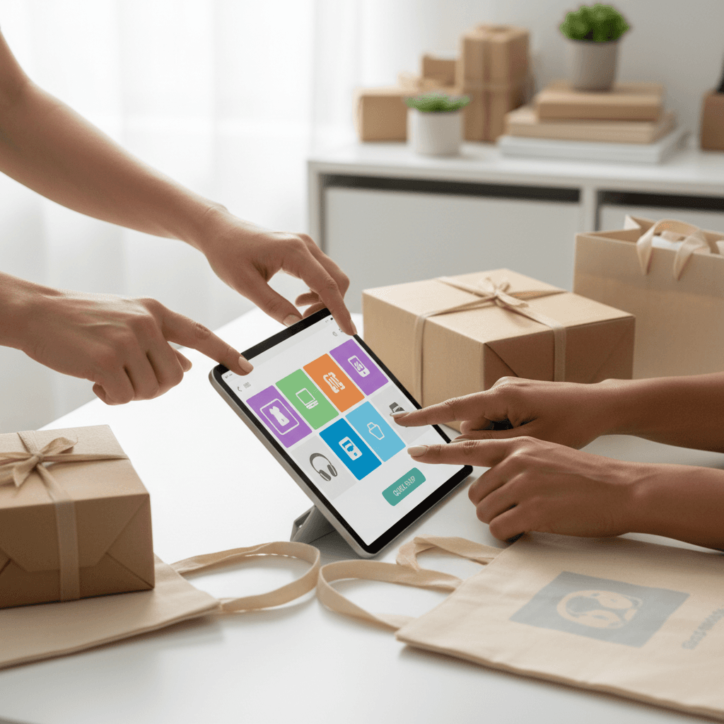 E-commerce products and shipping services